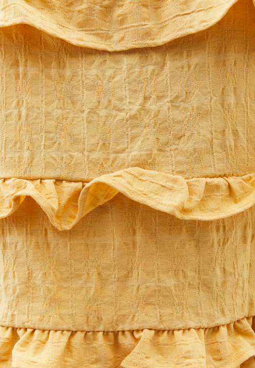 Keten Bluz ve Kargo Pantolon Kombini