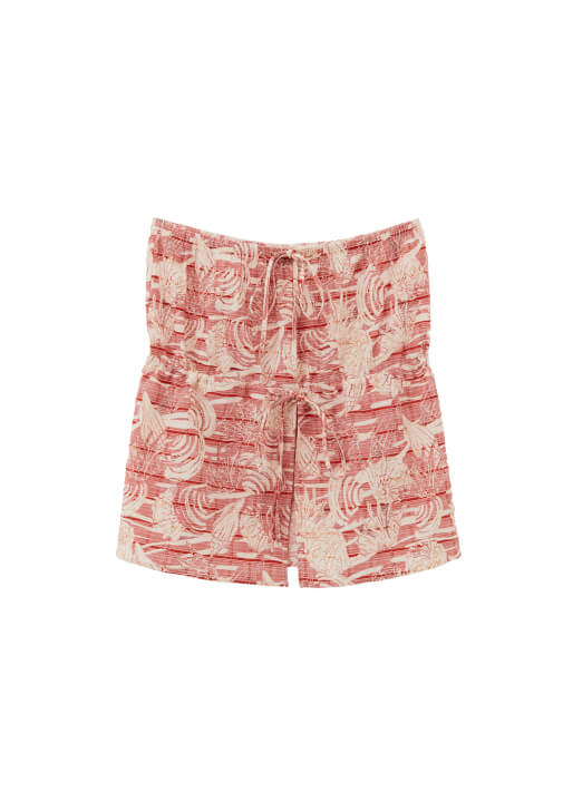 Straplez Bluz ve Pantolon Kombini