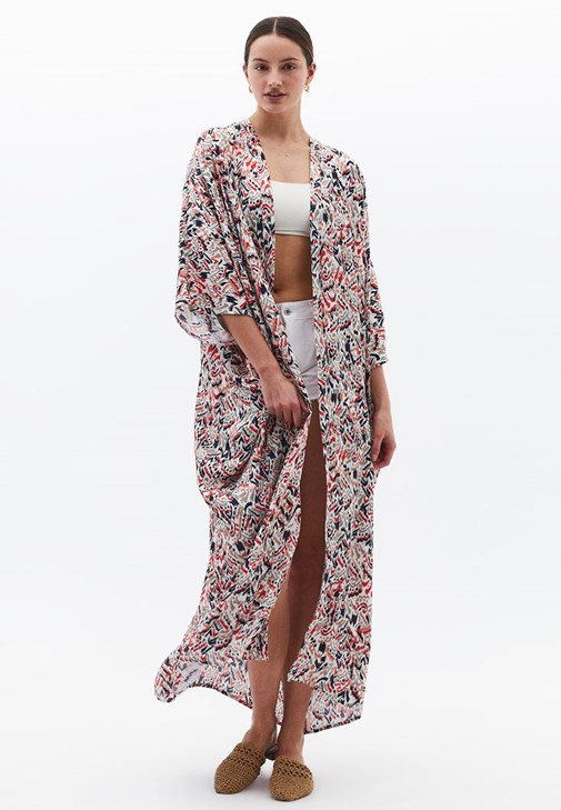 Desenli Kimono