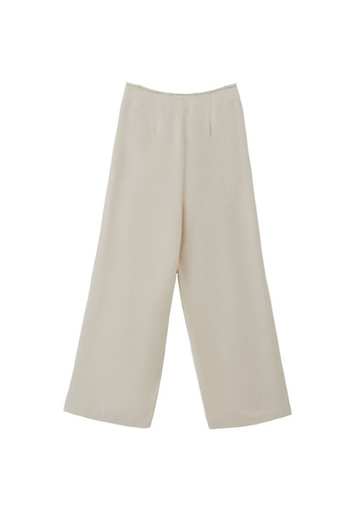 Wide-Leg Pantolon ve Sırt Dekolteli Bluz Kombini