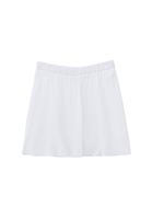 Bayan Beyaz Yüksek Bel Asimetrik Etek