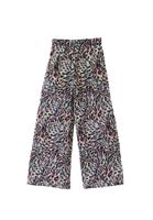 Bayan Çok Renkli Yüksek Bel Wide-Leg Pantolon