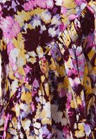 Bayan Çok Renkli Fırfır Detaylı Uzun Elbise