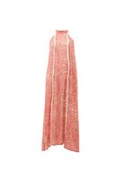 Bayan Çok Renkli Püsküllü Halter Yaka Elbise