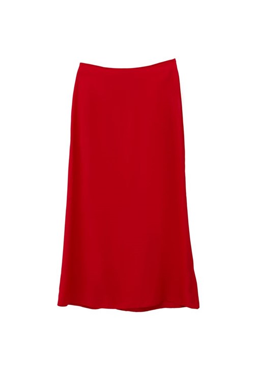 Yırtmaçlı Uzun Etek ve Tokalı Bluz Kombini