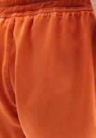 Women Orange Mid Rise Mini Shorts