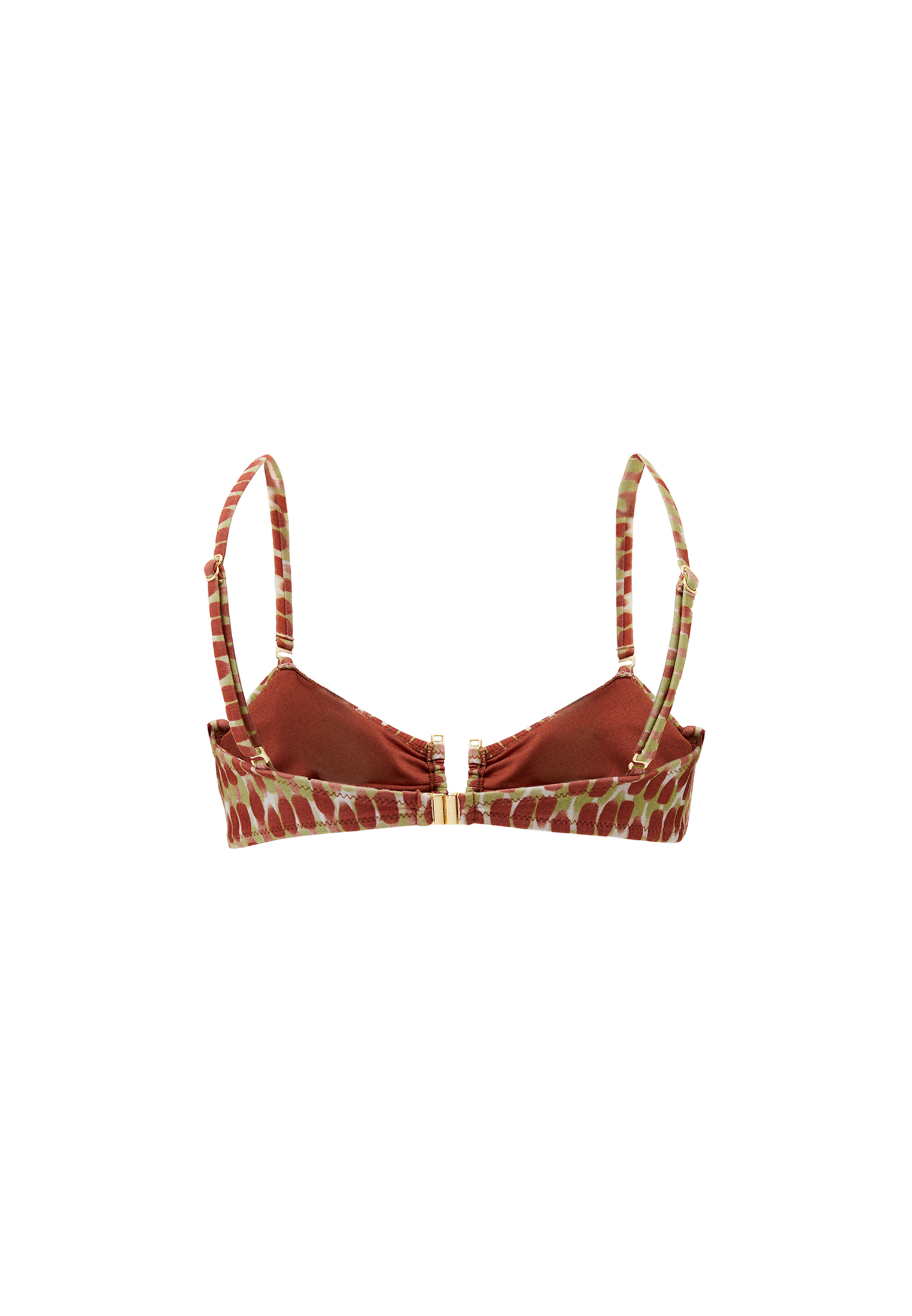 Çok Renkli Toka Detaylı Bikini Üstü