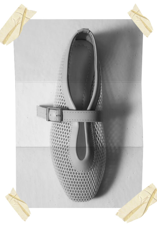 Krem File Detaylı Babet