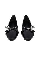 Bayan Siyah Trok Detaylı Babet