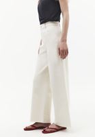 Bayan Bej Wide-Leg Denim Pantolon