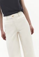 Bayan Bej Wide-Leg Denim Pantolon