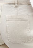 Bayan Bej Wide-Leg Denim Pantolon
