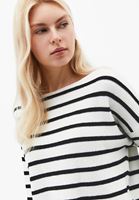 Bayan Çok Renkli Bot Yaka Çizgili Kazak