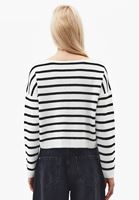 Bayan Çok Renkli Bot Yaka Çizgili Kazak