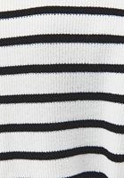 Bayan Çok Renkli Bot Yaka Çizgili Kazak