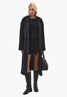 Bayan Siyah Bot Yaka Triko Kazak