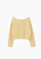 Triko Kazak ve Flare Denim Kombini