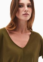 Bayan Yeşil V Yaka Kazak