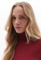 Bayan Bordo Uzun Kollu Kazak