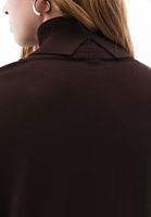 Bayan Kahverengi Uzun Kollu Kazak