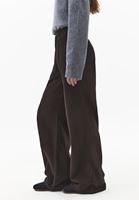 Bayan Kahverengi Wide-Leg Pantolon ( TENCEL™ )