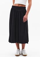 Bayan Siyah Modal Yüksek Bel Balon Etek