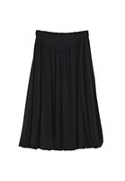 Bayan Siyah Modal Yüksek Bel Balon Etek