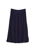 Bayan Lacivert Modal Yüksek Bel Balon Etek