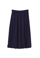 Bayan Lacivert Modal Yüksek Bel Balon Etek