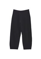 Bayan Siyah Modal Barrel-Fit Pantolon