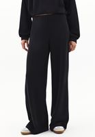 Bayan Siyah Modal Wide-Leg Pantolon