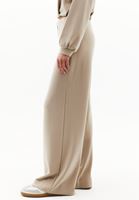 Bayan Bej Modal Wide-Leg Pantolon