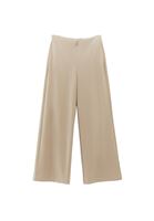 Bayan Bej Modal Wide-Leg Pantolon