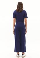 Bayan Lacivert Modal Culotte Pantolon