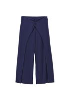 Bayan Lacivert Modal Culotte Pantolon