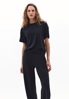 Bayan Siyah Modal Sıfır Yaka Tişört