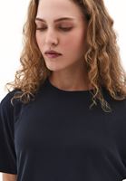 Bayan Siyah Modal Sıfır Yaka Tişört