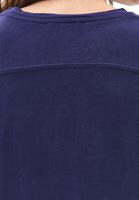 Bayan Lacivert Modal Sıfır Yaka Tişört