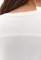 Bayan Krem Modal Sıfır Yaka Tişört