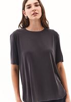 Bayan Kahverengi Modal Oversize Tişört