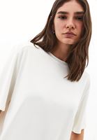 Bayan Krem Modal Oversize Tişört