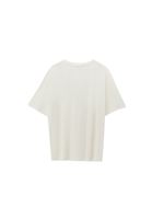 Bayan Krem Modal Oversize Tişört