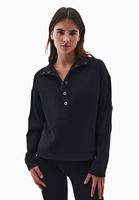 Modal Çıtçıtlı Sweatshirt ve Tayt Kombini