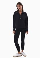Modal Çıtçıtlı Sweatshirt ve Tayt Kombini
