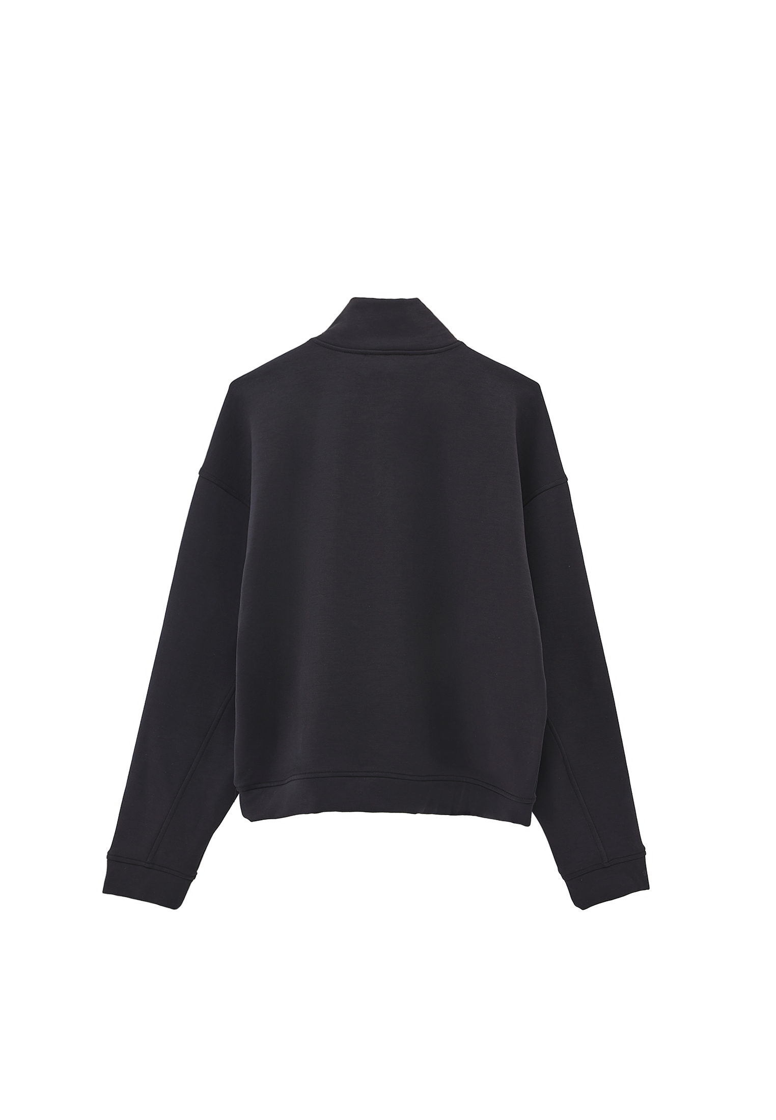 ・:*yy Siyah Modal Çıtçıt Detaylı Sweatshirt 26KOX-CUPTOPNECK | OXXO