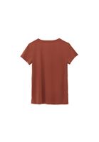 Bayan Kiremit Modal V Yaka Tişört