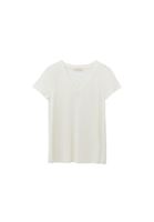 Bayan Krem Modal V Yaka Tişört