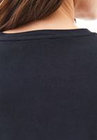 Bayan Siyah Modal V Yaka Tişört