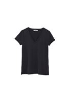 Bayan Siyah Modal V Yaka Tişört