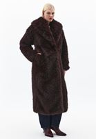 Bayan Kahverengi Oversize Vegan Kürk Kaban